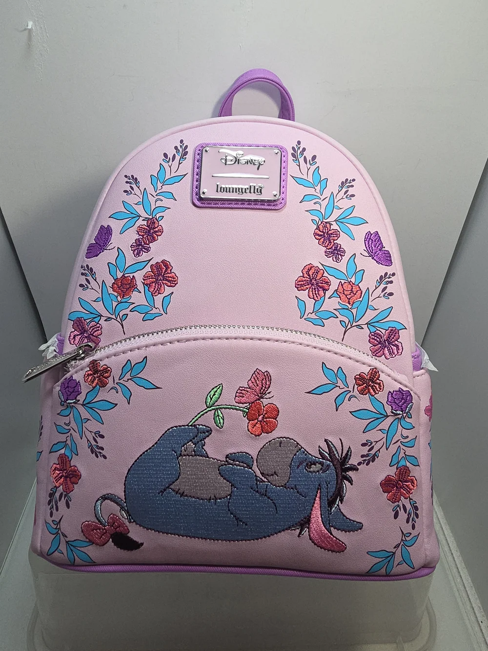 Disney Loungefly Winnie The Pooh Eeyore Floral Mini Backpack NWT